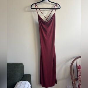 Abercrombie and Fitch burgundy dress